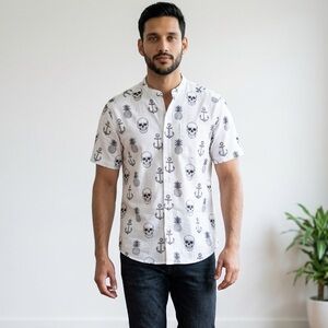 Block + Ink Pirate Block Printed Shirt